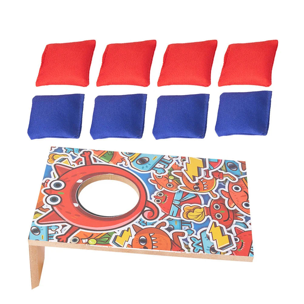 Cornhole Toy Game Juggling Outdoor Set Kids Games Bean Sacks Hand Throwing Outside Activity Hanging Collapsible Portable
