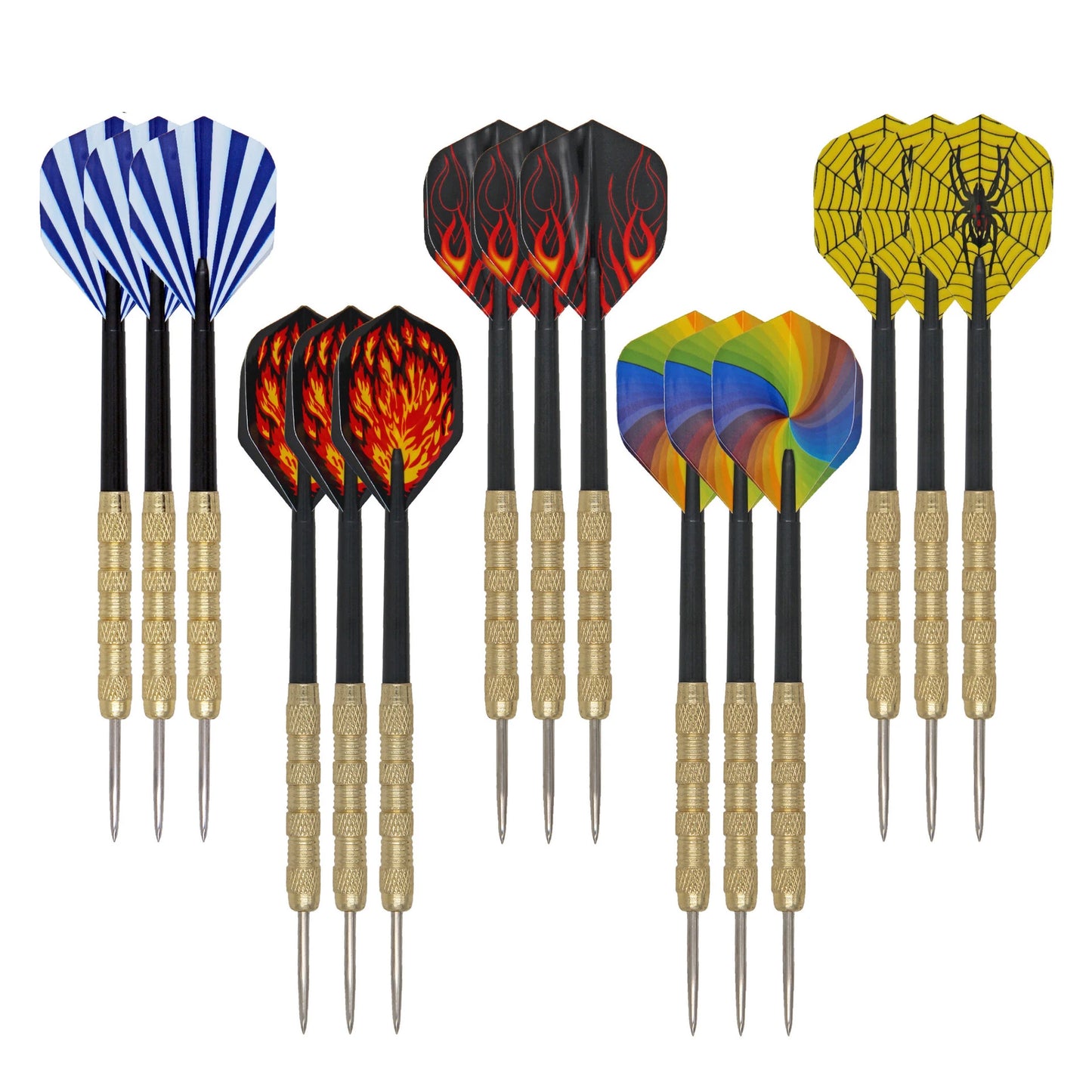 9pcs/6pcs Professional Steel Tip Darts Flight Steel Tip Dart Darts With Random Nice Flights GYH