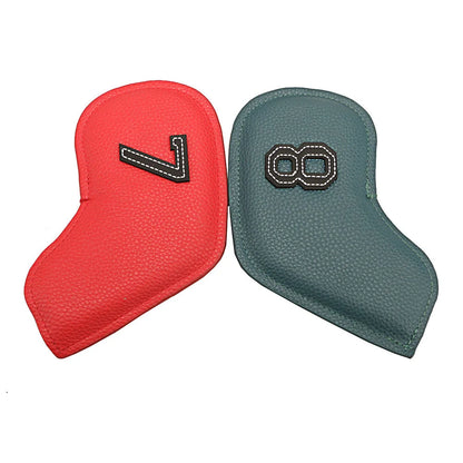 10pcs/set Golf Iron Headcover 3-9,P,S,A, Club Head Cover Embroidery Number Case Sport Golf Training Equipment Accessories