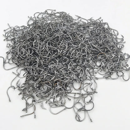50pcs Eyed Fish Hook Barbed High Carbon Steel Barb Hooks Accessories Sea Feeder for Fishing Equipment Carp Tackle Goods