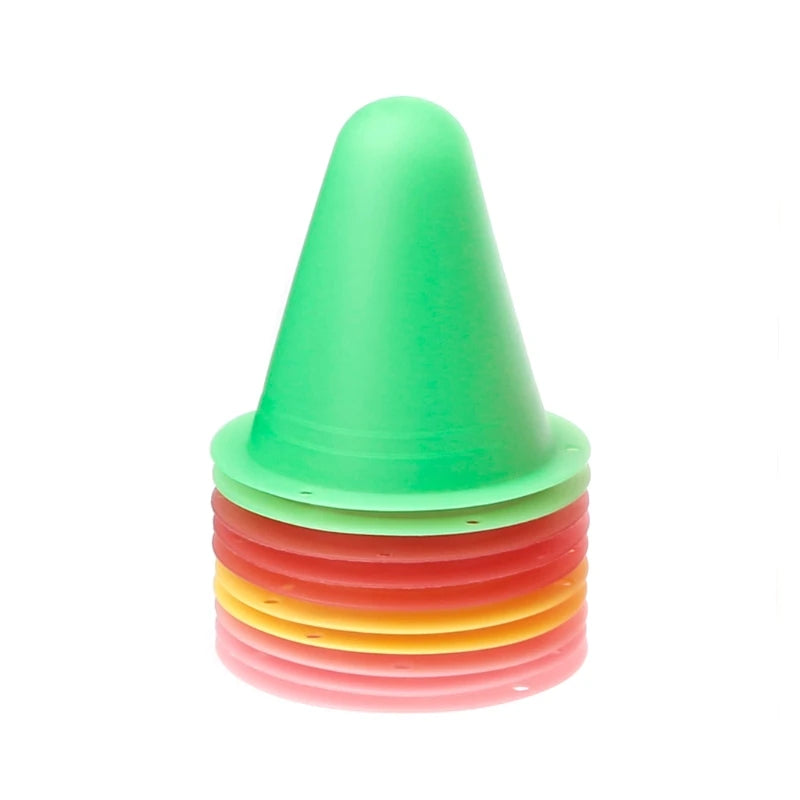 10 Pcs Skate Marker Cones Roller Football Soccer Training Equipment Marking Cup