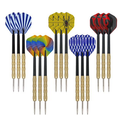 9pcs/6pcs Professional Steel Tip Darts Flight Steel Tip Dart Darts With Random Nice Flights GYH