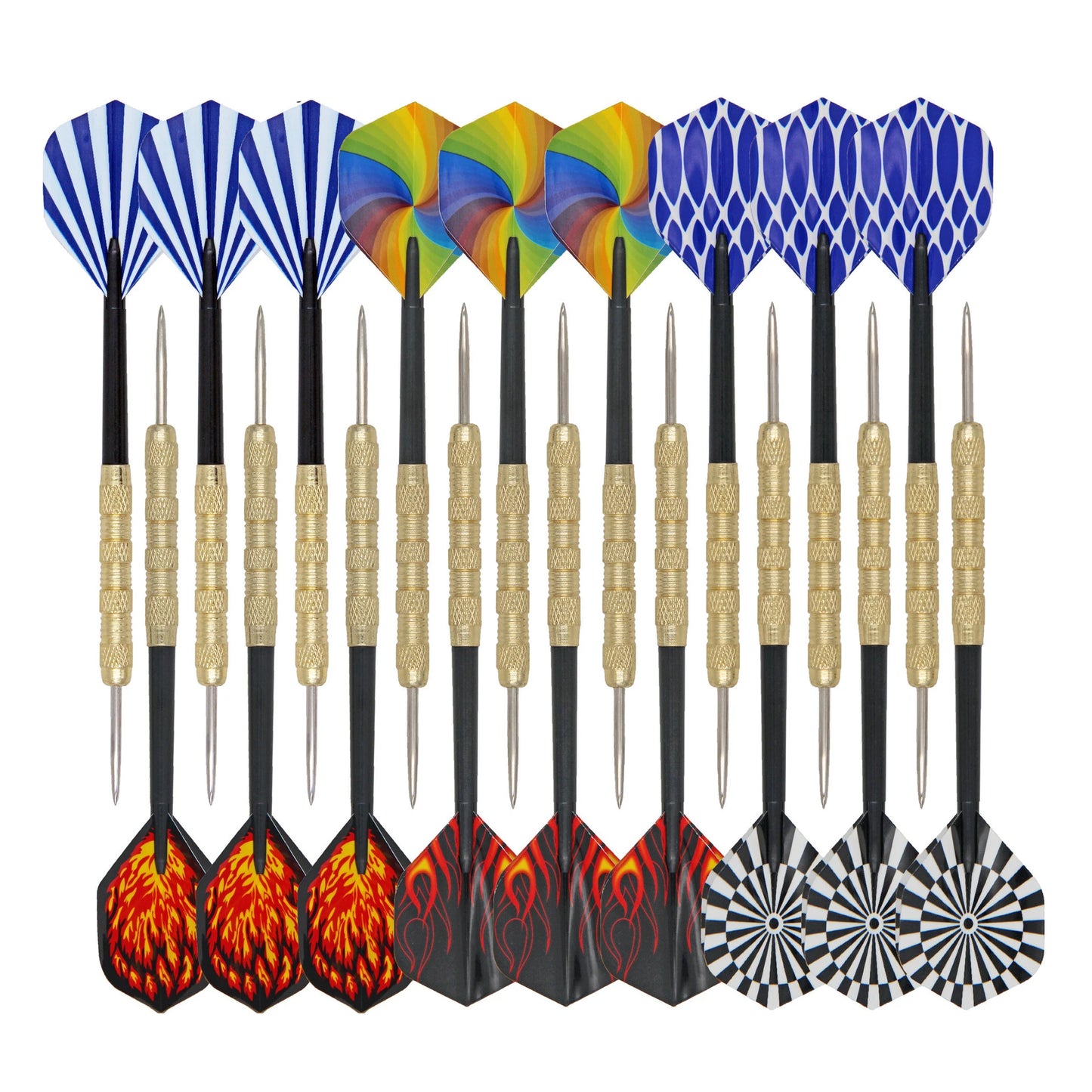 9pcs/6pcs Professional Steel Tip Darts Flight Steel Tip Dart Darts With Random Nice Flights GYH