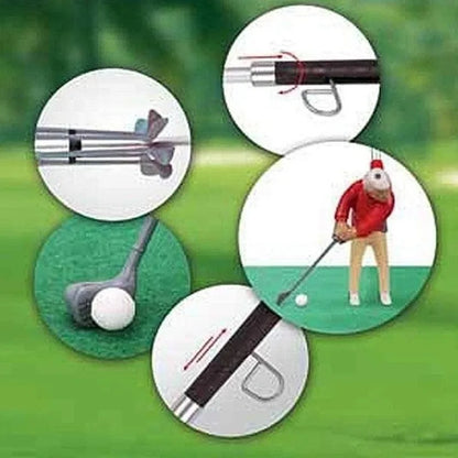 Portable Mini Golf Club Children's Doll Set Toys Indoor and Outdoor Portable Parent-Child Games Home Golf Trainer