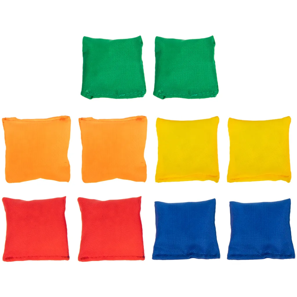 10 Pcs Sand Throw Bean Bag Portable Bags Sandbag Toys Children Playthings Kids Manual Supple Sandbags Canvas Toss Game Gift