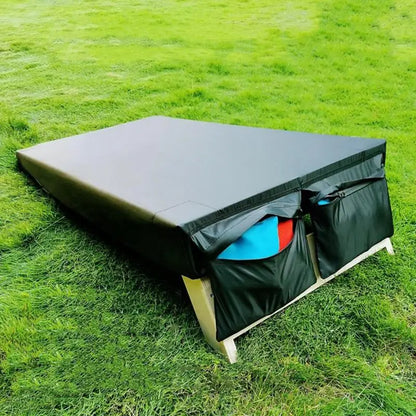 49x25inch Waterproof Oxford Cloth Cornhole Covers Cornhole Bean Bags Board Parent Child Interactive Tossing Game Outdoor