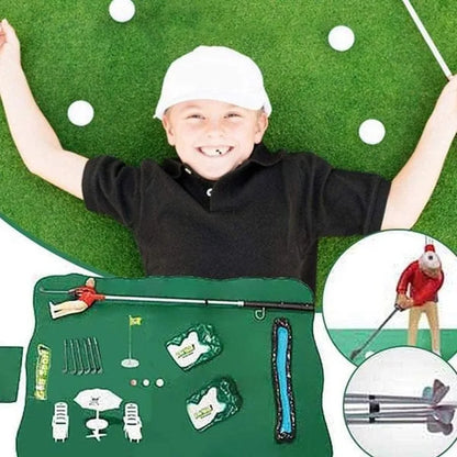 Portable Mini Golf Club Children's Doll Set Toys Indoor and Outdoor Portable Parent-Child Games Home Golf Trainer