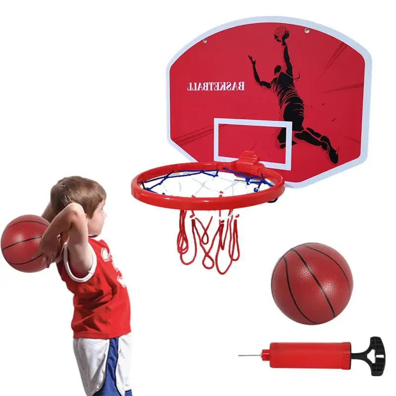 Mini Basketball Hoops Kit Indoor Plastic Basketball Backboard Home Sports Basket Ball Hoops for Kids Funny Game Fitness