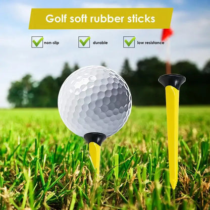 Long Golf Tees 10pcs Portable Short Golf Tees Golf Accessories Multifunctional Golf Practice Tee Equipment Colorful Golf Ball