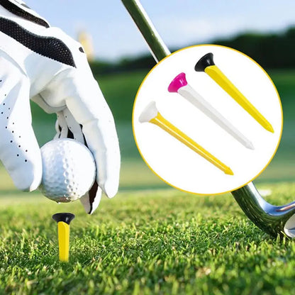 Long Golf Tees 10pcs Portable Short Golf Tees Golf Accessories Multifunctional Golf Practice Tee Equipment Colorful Golf Ball