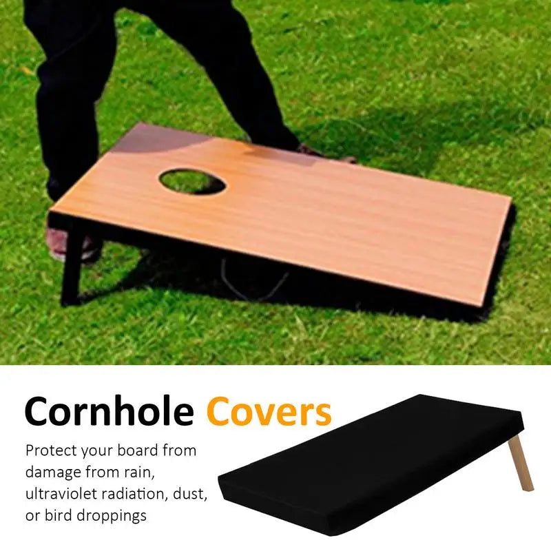 49x25inch Waterproof Oxford Cloth Cornhole Covers Cornhole Bean Bags Board Parent Child Interactive Tossing Game Outdoor