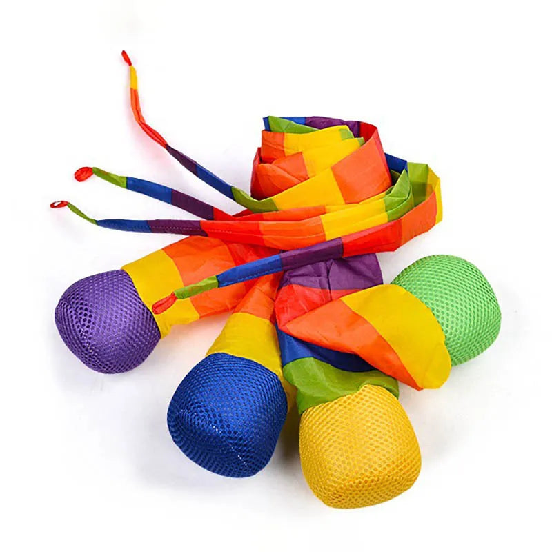 Hand Throw Ribbon Sandbag Meteor Ball Toss Game Outdoor Sports Training Toys Kids Educational Learning Development Toys Gift