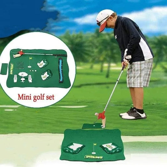 Portable Mini Golf Club Children's Doll Set Toys Indoor and Outdoor Portable Parent-Child Games Home Golf Trainer