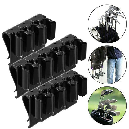 12 Pcs Golf Putter Holder Golf Bag Clip Fixed Golf Clubs Buckle Ball Training Aids Outdoor Sports Game Accessories Swing Trainer